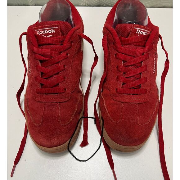 Reebok Forte Lounger Red with White Stripes Rubber Gum sneakers. Size 8.5(W) - Picture 5 of 11